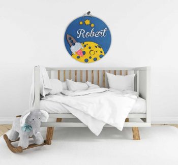 Placa lemn cu nume personalizat  M2