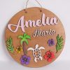 Placa lemn cu nume personalizat  M3 - imagine 4